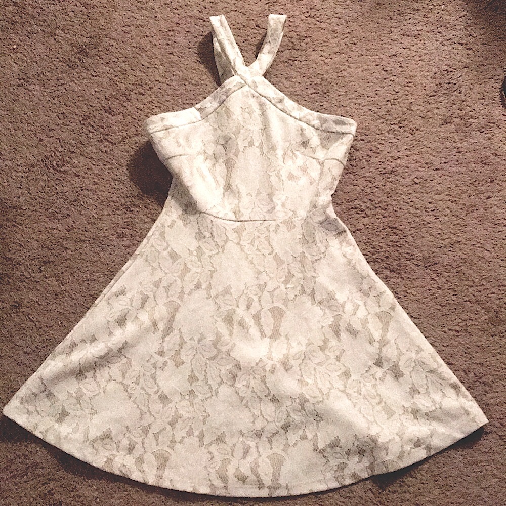 Free (w/ bundle!) Ivory Lace Halter Dress